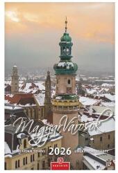 Csg Falinaptár CSG 210x320mm álló Magyar városok 2026 (FN 082) - robbitairodaszer