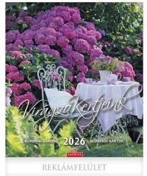 Csg Falinaptár CSG 300x340mm álló Virágzó kertjeink 2026 (FN 094) - robbitairodaszer