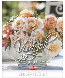Csg Falinaptár CSG 300x340mm álló Virágok 2026 (FN 004) - robbitairodaszer