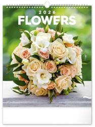 Realsystem Falinaptár REALSYSTEM 300x340mm álló Flowers 2026 (6087-FL) - robbitairodaszer