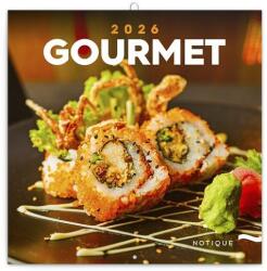 Realsystem Lemeznaptár REALSYSTEM 300x300mm Gourmet 2026 (6097-GO) - robbitairodaszer