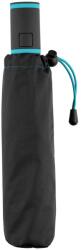 FARE Umbrelă Mini Style cu deschidere automată - Neagră / petrol (FA5584-1000296798)