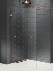 NEW TRENDY Avexa BRONZ WALK-IN zuhanyfal törölközőtartóval Méret: EXK-7165 60x200 8 mm