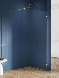 NEW TRENDY Avexa GOLD BRUSHED WALK-IN zuhanyfal Méret: EXK-7015 100x200 8 mm