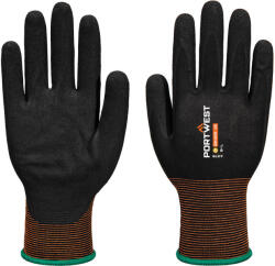 Portwest Antimikrobiális Texpel MicroTM bevonatú munkakesztyű - Fekete - M (A375K8RM)