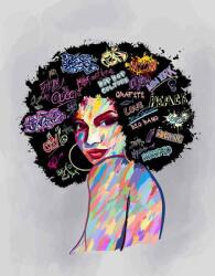 Art Galéria Szín nő - vászonkép