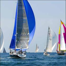 Art Galéria Kék útvonalak - üvegkép