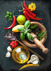 Art Galéria Fűszeres konyha - vászonkép