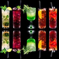 Art Galéria Jeges italok - üvegkép