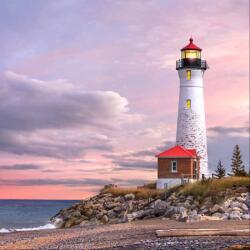 Art Galéria Torony fényei - üvegkép