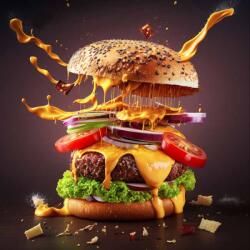 Art Galéria Íz robbanás - üvegkép