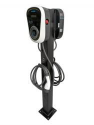 Duosida Keskeny töltőoszlop 2x22kW Duosida fali töltővel 5 m Type 2 csatlakozóval szerelt kábellel