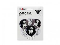  Lufi zebrás fekete/átlátszó 6db 30cm (CQ650)