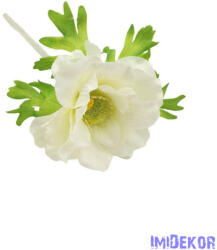  Anemone szálas selyemvirág 30cm - Fehér