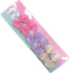  Fém hajcsat készlet tüll masnival gyerekeknek - 6db, 3cm (1232411)