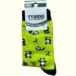Yvonne panda mintás zokni (Yv1007)