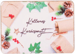 4db. "Kellemes karácsonyt! " feliratos dekor tábla 7 x 5cm (GV04-24)