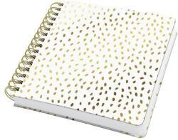 Sigel Spirálfüzet, 234x215 mm, sima, 120 lap, keményfedeles, SIGEL "Jolie Golden Rain