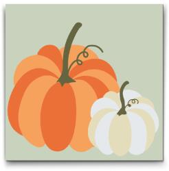  Festés számok szerint - Két pasztell tök Méret: 30x30cm, Keretezés: Kartonlemezen