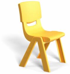 RFG Детски стол RFG Chico, пластмасов, с облегалка, 41 х 35 х 62 cm, жълт