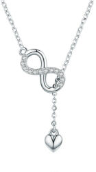 BeSpecial Colier argint dragoste infinita placat cu rodiu (CST0058)