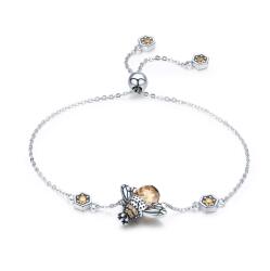 BeSpecial Bratara argint 925 cu albinuta si zirconii - Be Nature BST0027 (BST0027)