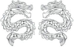BeSpecial Cercei argint cu dragoni (EZT0545)