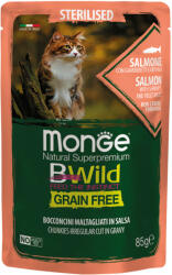 Monge BWild Grain Free Sterilised salmon with shrimps & vegetables 85 g
