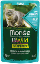 Monge BWild Grain Free Adult cod with shrimps & vegetables 85 g