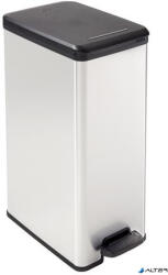 Keter Pedálos szemetes, 40 l, CURVER "Slim Bin", fekete-ezüst (213298) - alter