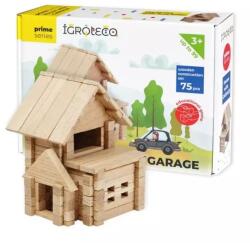 IGROTECO Fa építőkészlet - Ház garázzsal, 75 db-os (900118) - jateknet