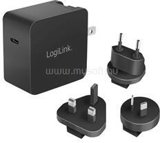 LOGILINK USB utazási töltő, GaN, 1 port, USB-CF, 65 W, PD-vel (LOGILINK_PA0302) (LOGILINK_PA0302)