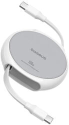 Baseus - Data Cable Pathfinder Series (P10368400211-00) - Type-C to Type-C, 100W, 1m, Visszahúzható - Holdfény Fehér