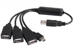 PremiumCord USB Elosztó Fekete 20cm ku2hub4wk (ku2hub4wk)