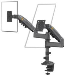 North Bayou H180 Asztali monitorkar 2 karos 17-27" fekete (NB0015)