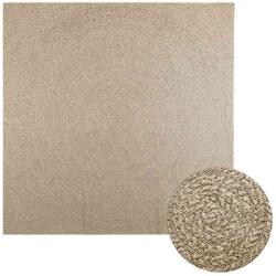 vidaXL ZIZUR bézs juta hatású beltéri és kültéri szőnyeg 240 x 240 cm 4010412 (4010412)