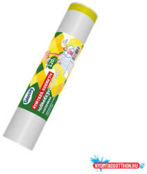 Szemeteszsák önzáró szalaggal 120 liter 60 x 100 cm 10 db/tekercs Glossy átlásztó (61559)