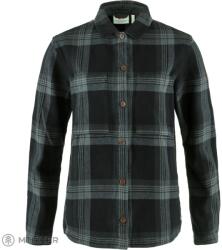 Fjällräven Singi Flannel Overshirt női ing, fekete/vasszürke (S)