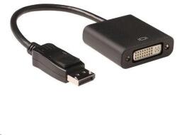C-TECH DisplayPort DVI-D Átalakító Fekete 15cm CB-AD-DP-DVI (CB-AD-DP-DVI)
