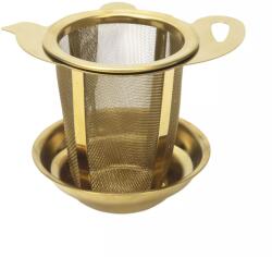 Gastro Teaszűrő, arany, Magasság: 95 mm, Hossz: 95 mm, Szélesség: 75 mm