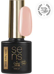 Crystal Nails SENS HEMA Free BASE gel - MILKY ROSE 4ml TF