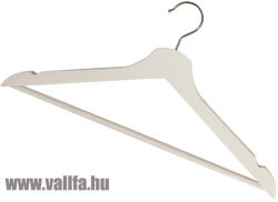  43cm Fehér Ing Fa Vállfa Nadrágtartós 50db