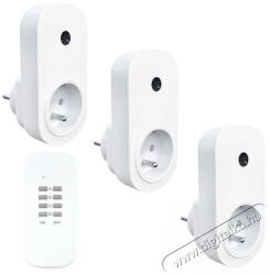  Solight Távirányítós konnektor szett, 3 + 1, 3 konnektor, 1 távirányító