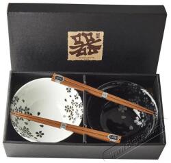  Made In Japan Silver Sakura Tálkészlet pálcikákkal, 400 ml, 2 db