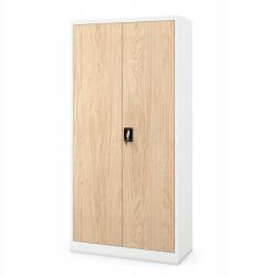 JAN NOWAK Irodai szekrény fém Eco Design Jan Nowak Jan 185 fehér/ Sonoma tölgy (1333)