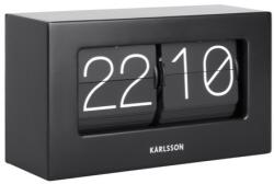 Karlsson Akkumulátoros flip-flop asztali óra fekete szekrényhez, loft íróasztalhoz Flip Boxed (KA5620BK)
