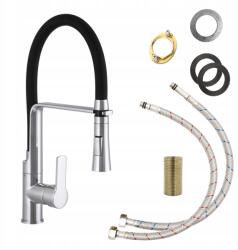 Gamma Konyhai Mosogató Csaptelep Króm Kihúzható Kifolyócsővel 360 Vegas Csaptelep (BVsK-ch)