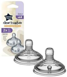 Tommee Tippee szilikon cumi, 0+, 2db (5010415245847)