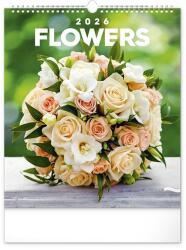 REALSYSTEM Falinaptár REALSYSTEM 300x340mm álló Flowers 2026. 6087-FL (6087-FL)