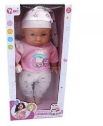 Man Yuk Toys Hangot adó játékbaba lámakornis ruhában - 35 cm